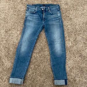 Citizens of Humanity size 28- Jazmin Ankle cuffed slim straight jean